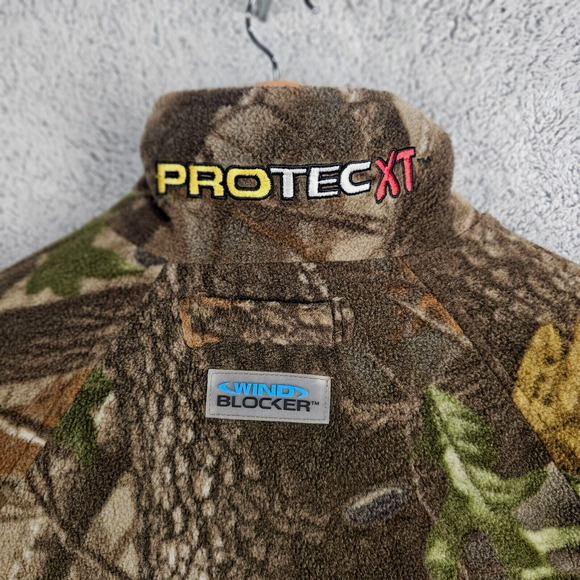 Scent Blocker Plus Protect XT Med Camo Fleece Jacket Outdoor Hunting Windblocker - Picture 6 of 11